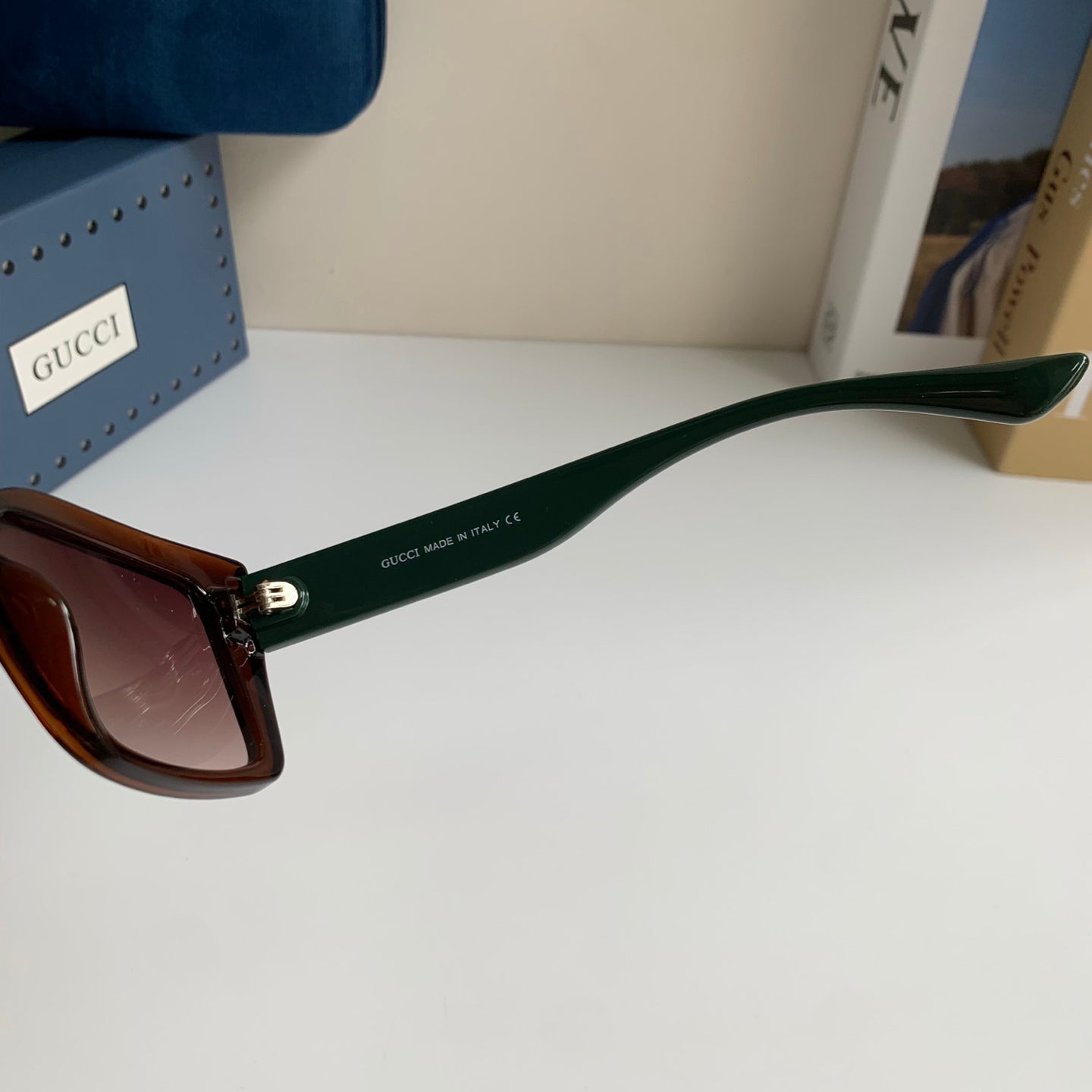 Gucci Square Black Lens Sunglasses for Men & Women - 357943 - detail image 7