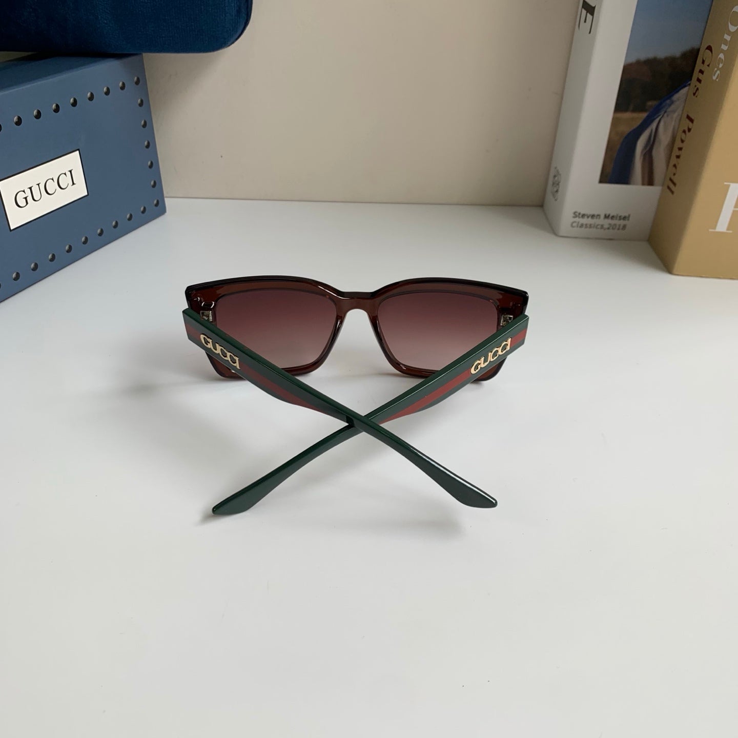 Gucci Square Black Lens Sunglasses for Men & Women - 357943 - detail image 8