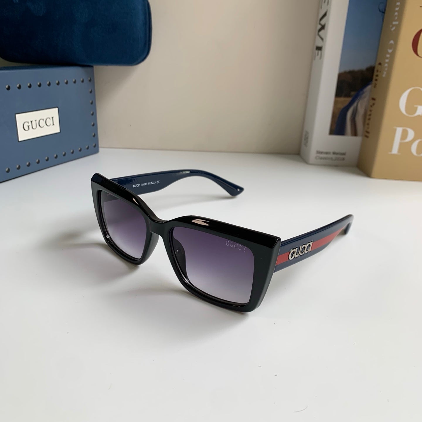 Gucci Square Black Lens Sunglasses for Men & Women - 357944 - detail image 2