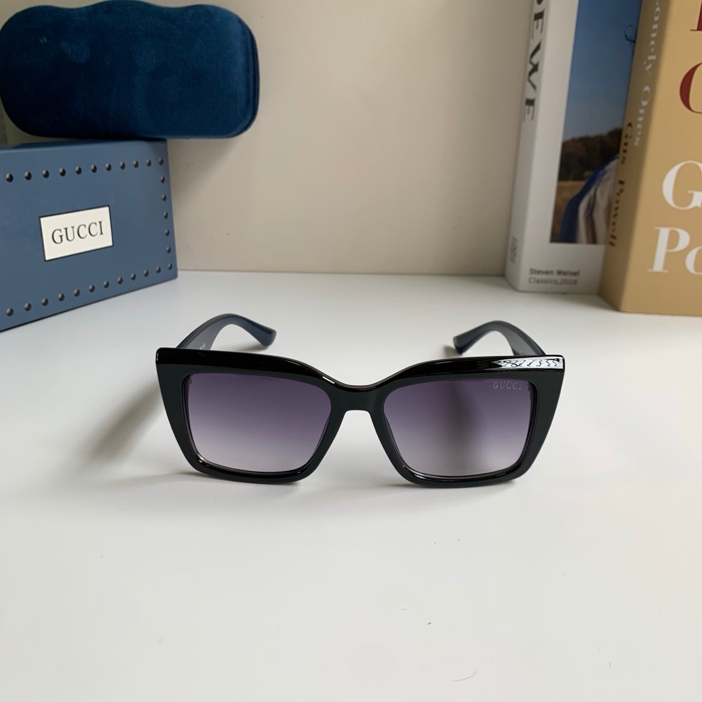 Gucci Square Black Lens Sunglasses for Men & Women - 357944 - detail image 3