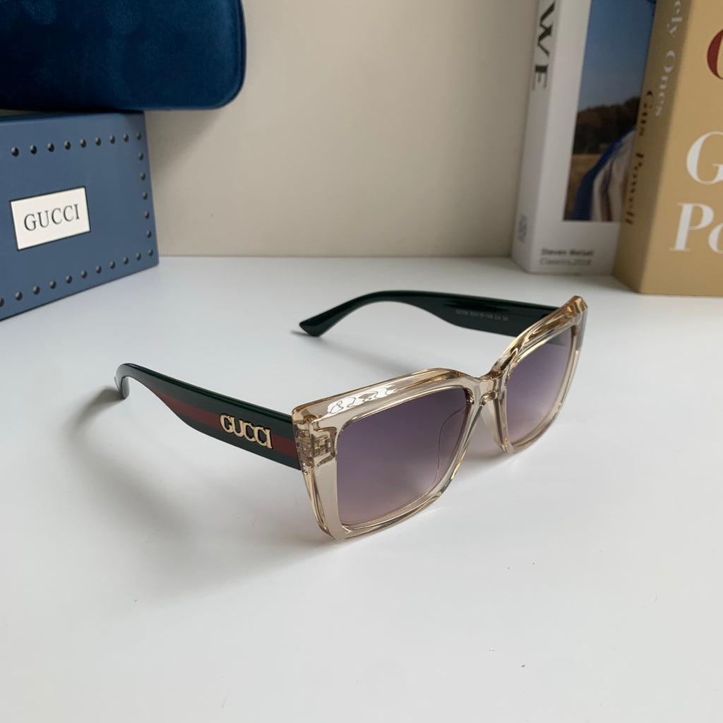 Gucci Square Silver Lens Sunglasses for Men & Women - 357945