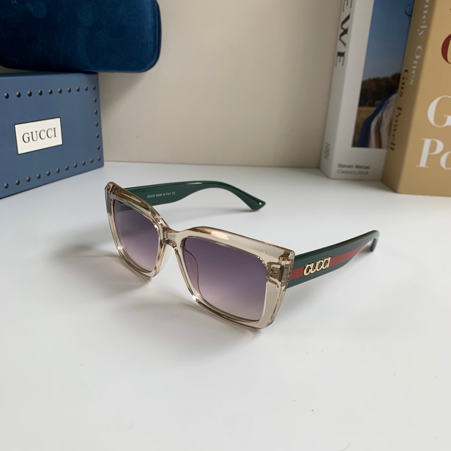 Gucci Square Silver Lens Sunglasses for Men & Women - 357945 - detail image 2