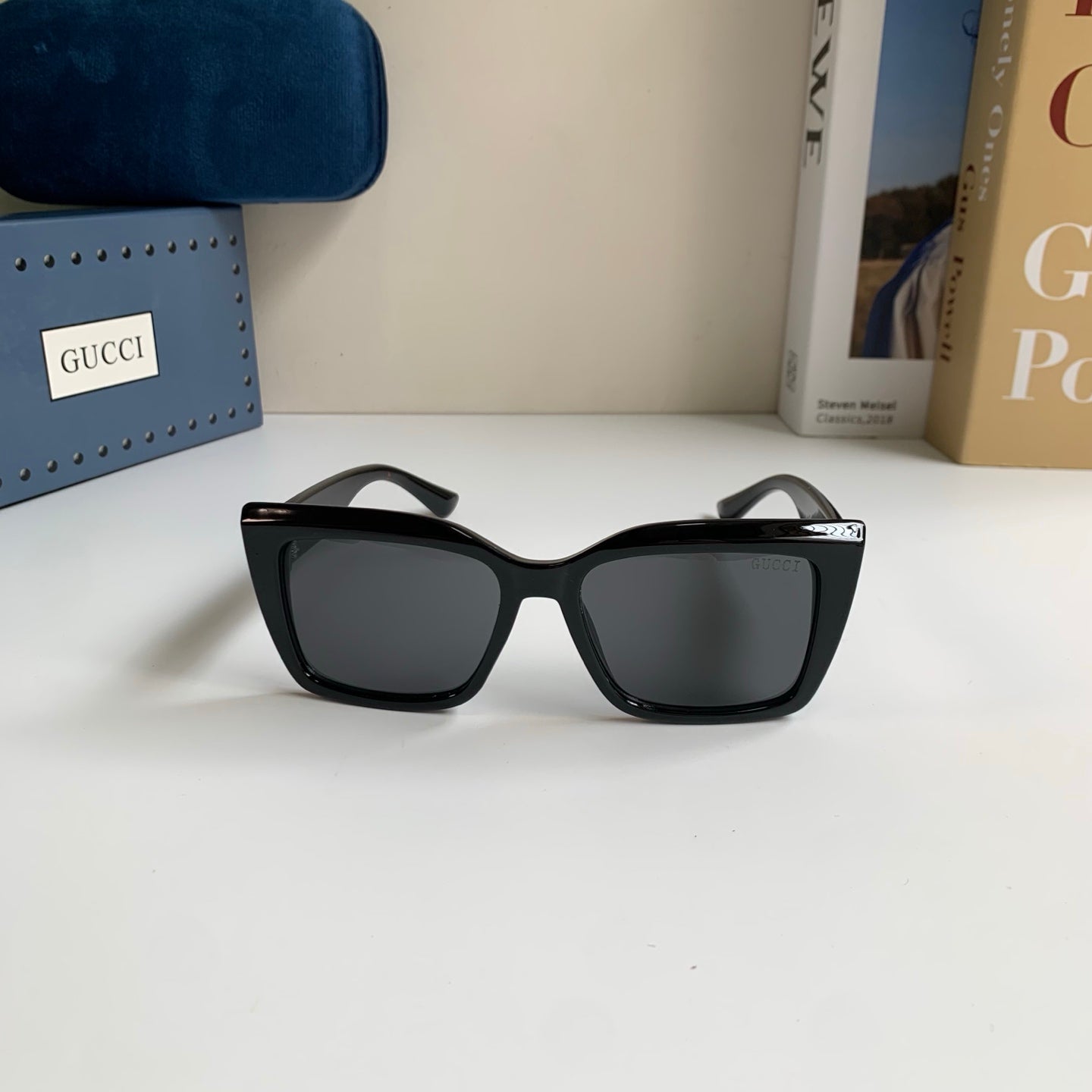 Gucci Square Black Lens Sunglasses for Men & Women - 357946 - detail image 3