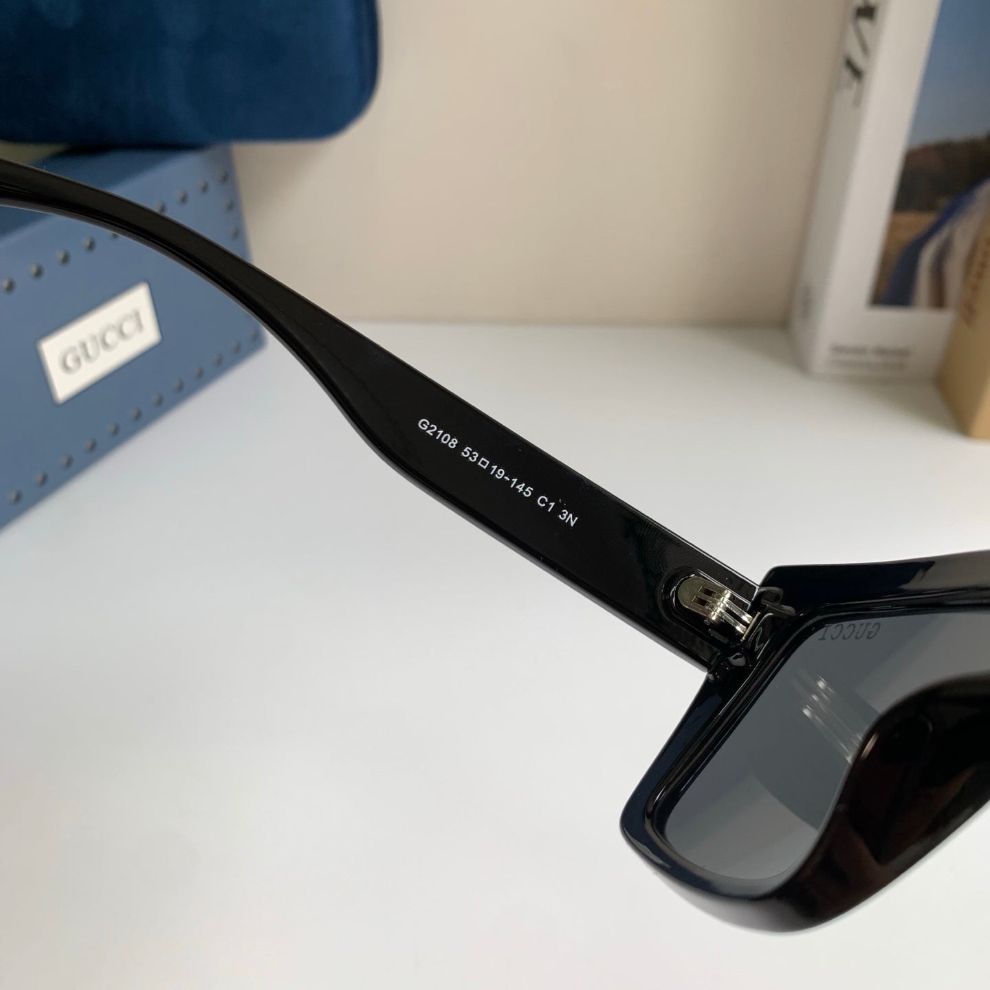 Gucci Square Black Lens Sunglasses for Men & Women - 357946 - detail image 6