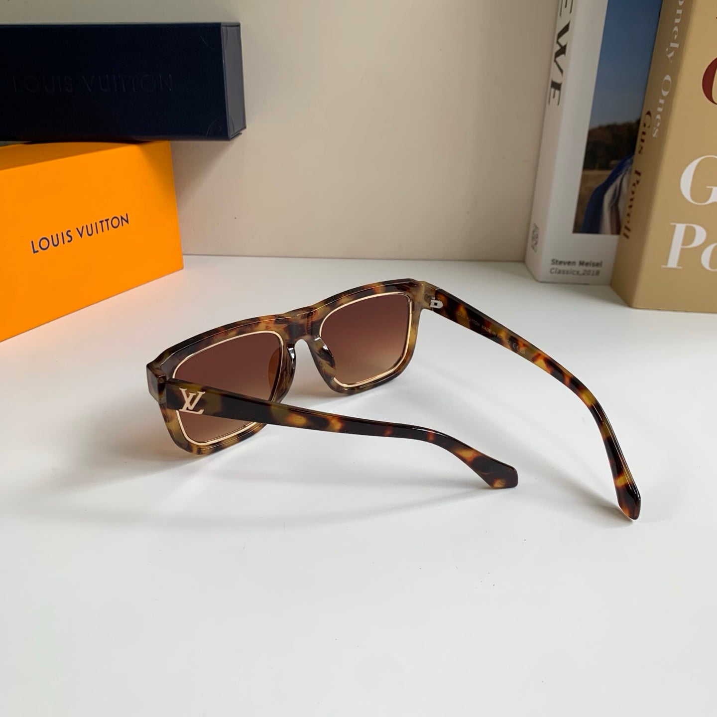 Louis Vuitton Square Brown Lens Sunglasses for Men & Women - 448536 - detail image 7