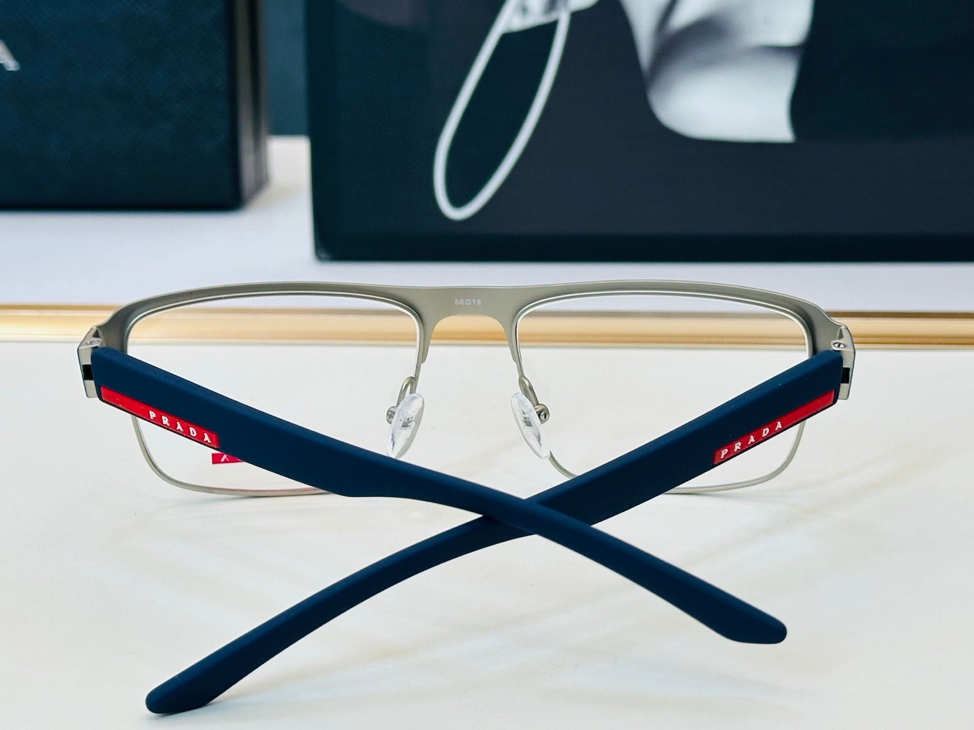 Prada SPS51R Fashion Black Lens Sunglasses for Men & Women - detail image 2