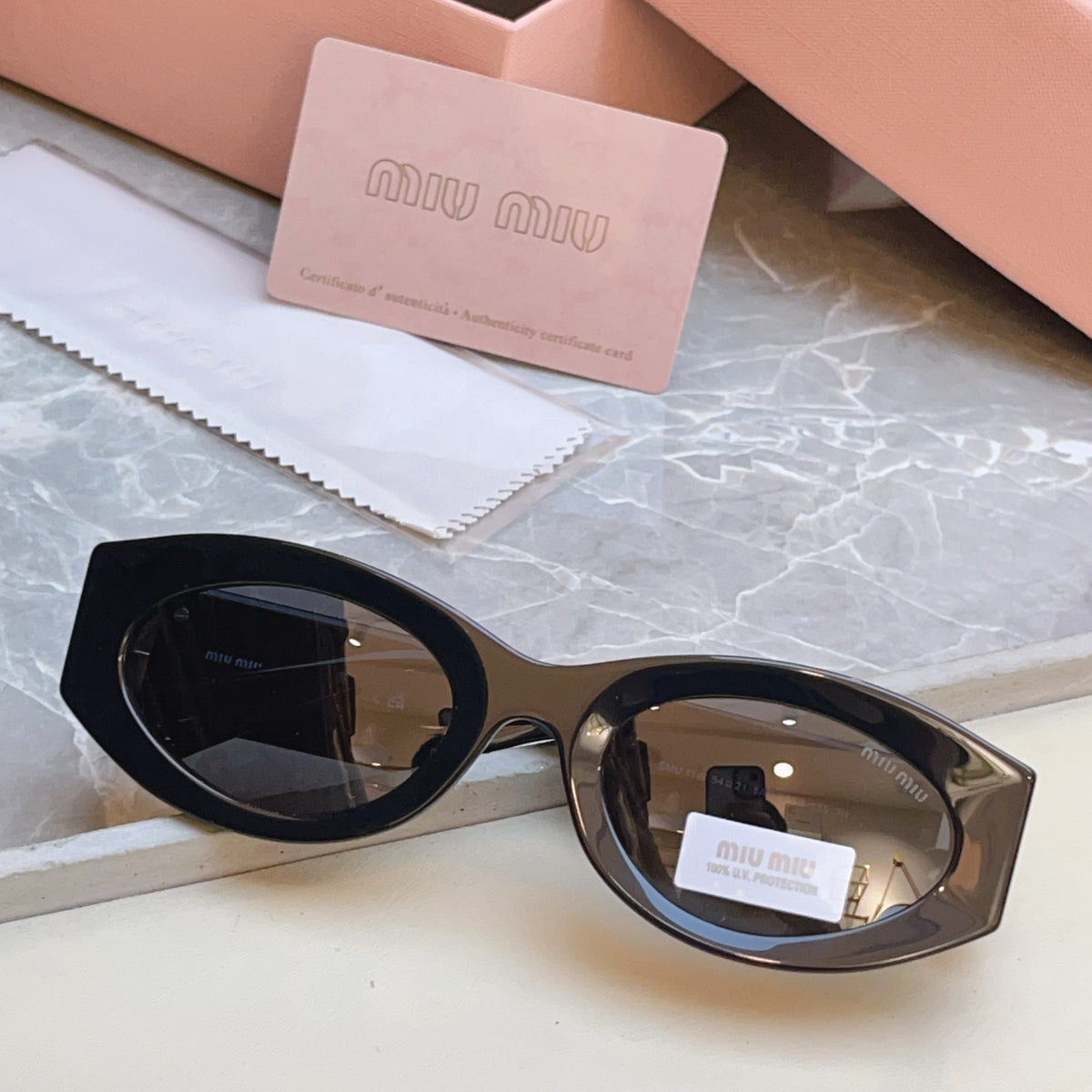 Miu Miu Fashion Black Lens Sunglasses for Men & Women - 432610 - detail image 3