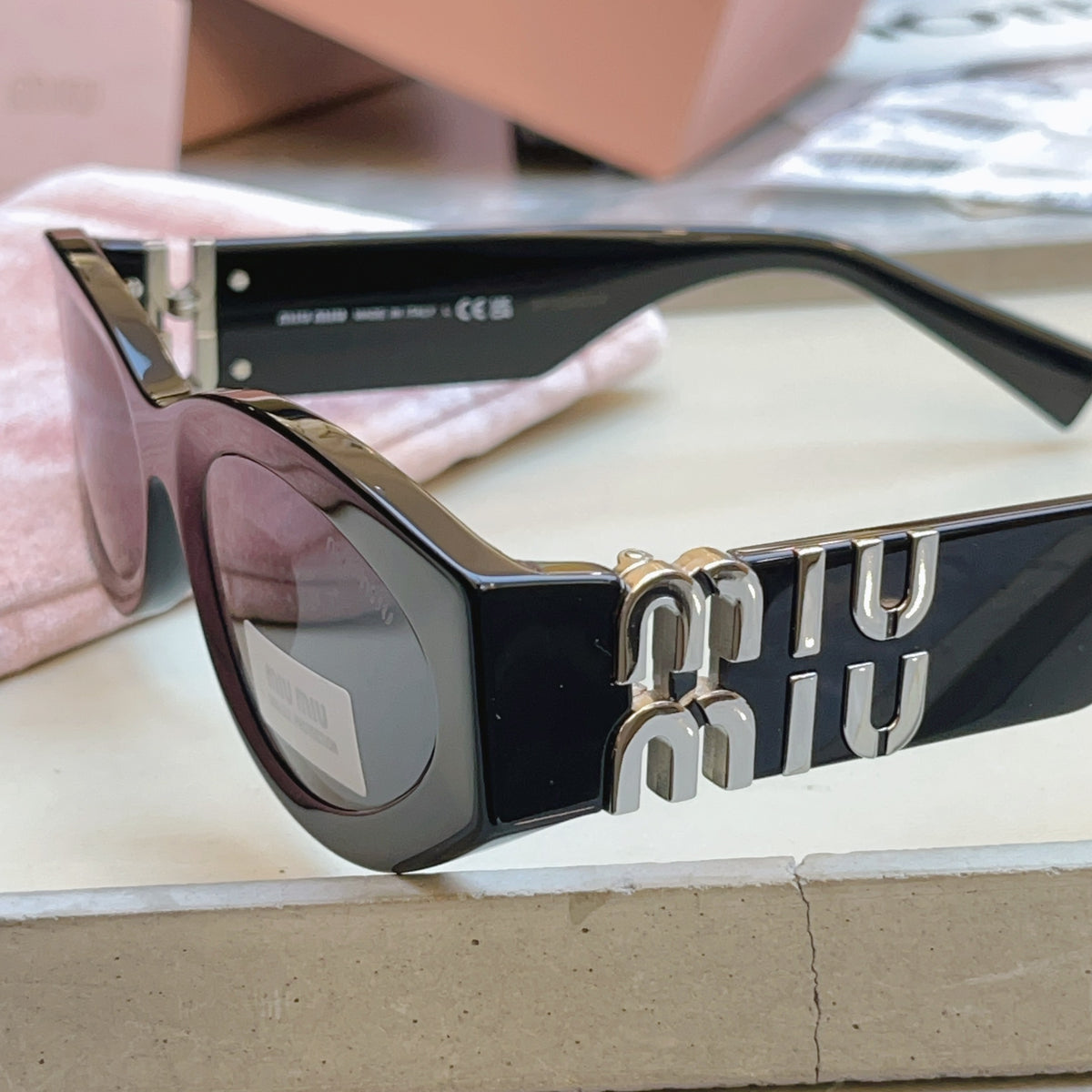 Miu Miu Fashion Black Lens Sunglasses for Men & Women - 432610 - detail image 9