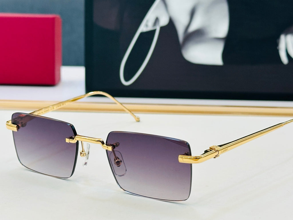 Cartier CT0019O Fashion Black Lens Sunglasses for Men & Women