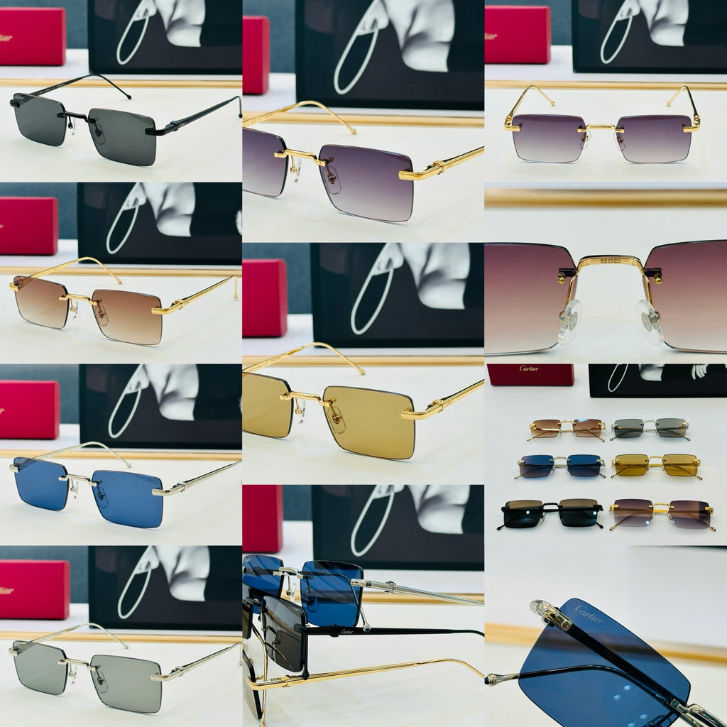 Cartier CT0019O Fashion Black Lens Sunglasses for Men & Women - detail image 5
