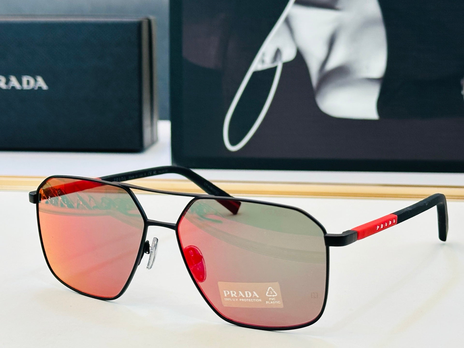 Prada Fashion Gray Lens Sunglasses for Men & Women - 382719 - detail image 2