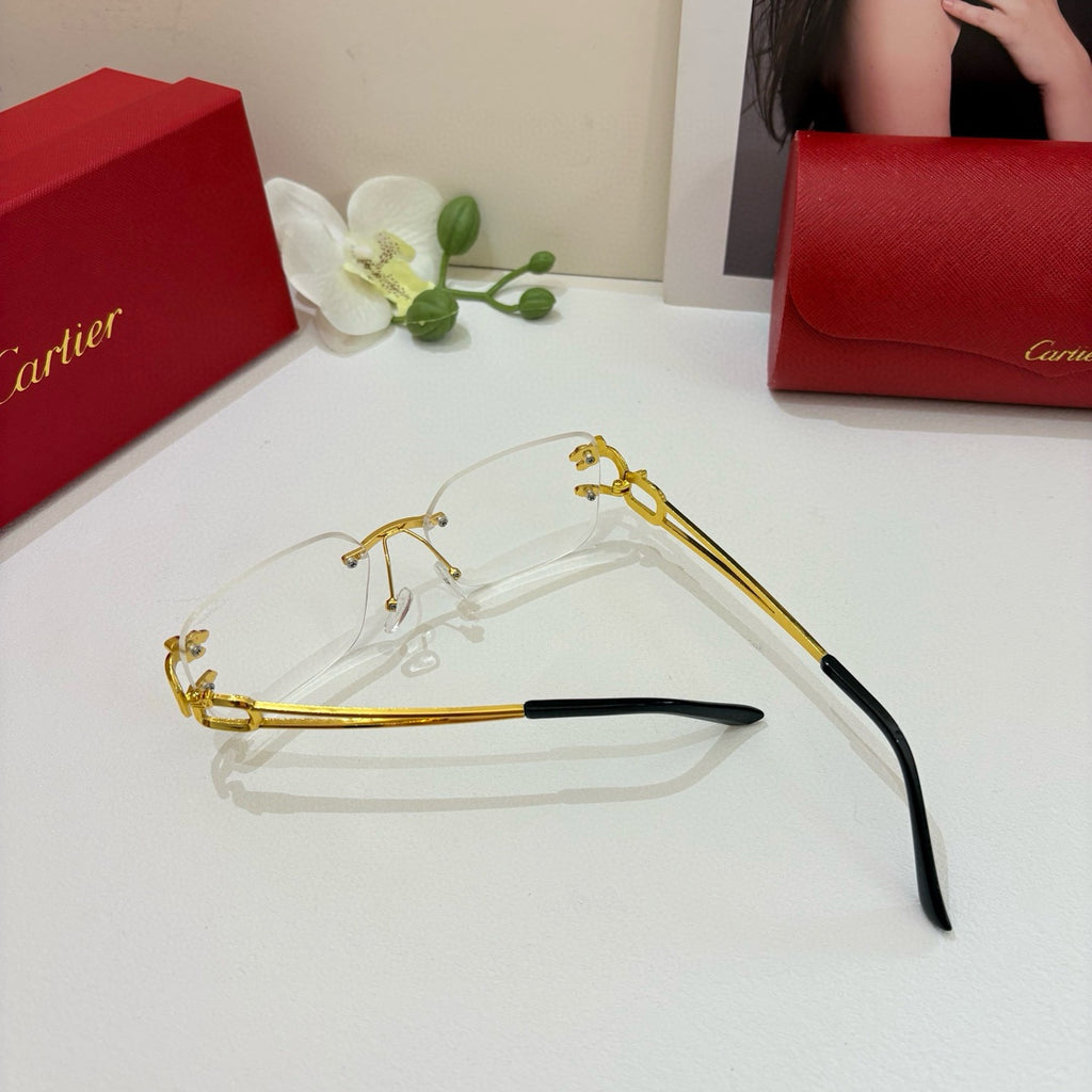 Cartier Fashion Orange Lens Sunglasses for Men & Women - 382768 - detail image 2
