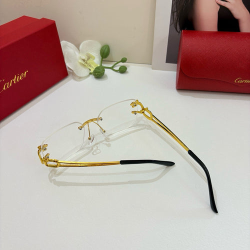 Cartier Fashion Orange Lens Sunglasses for Men & Women - 382768 - detail image 2