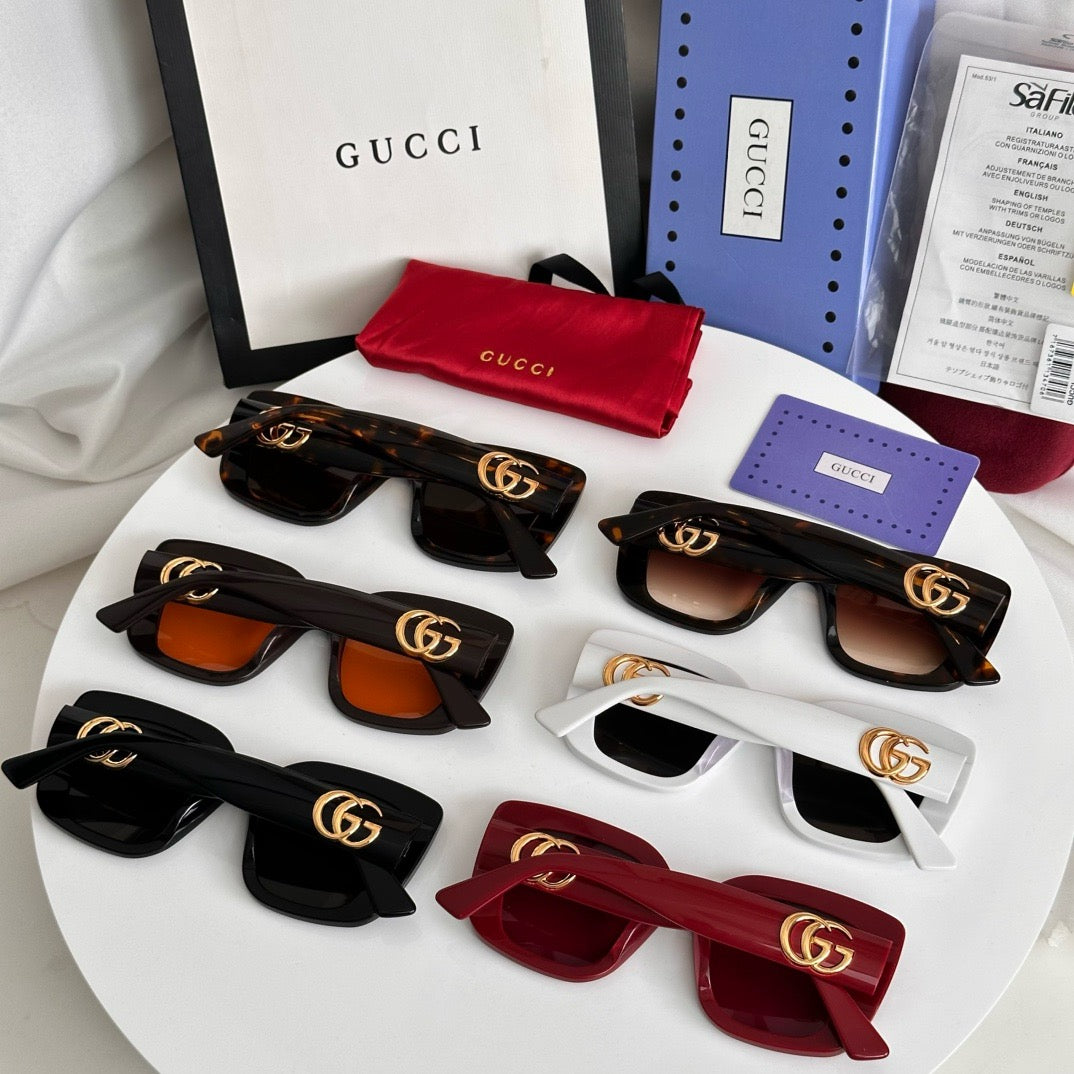 Gucci Fashion Black Lens Sunglasses for Men & Women - 398419 - detail image 6