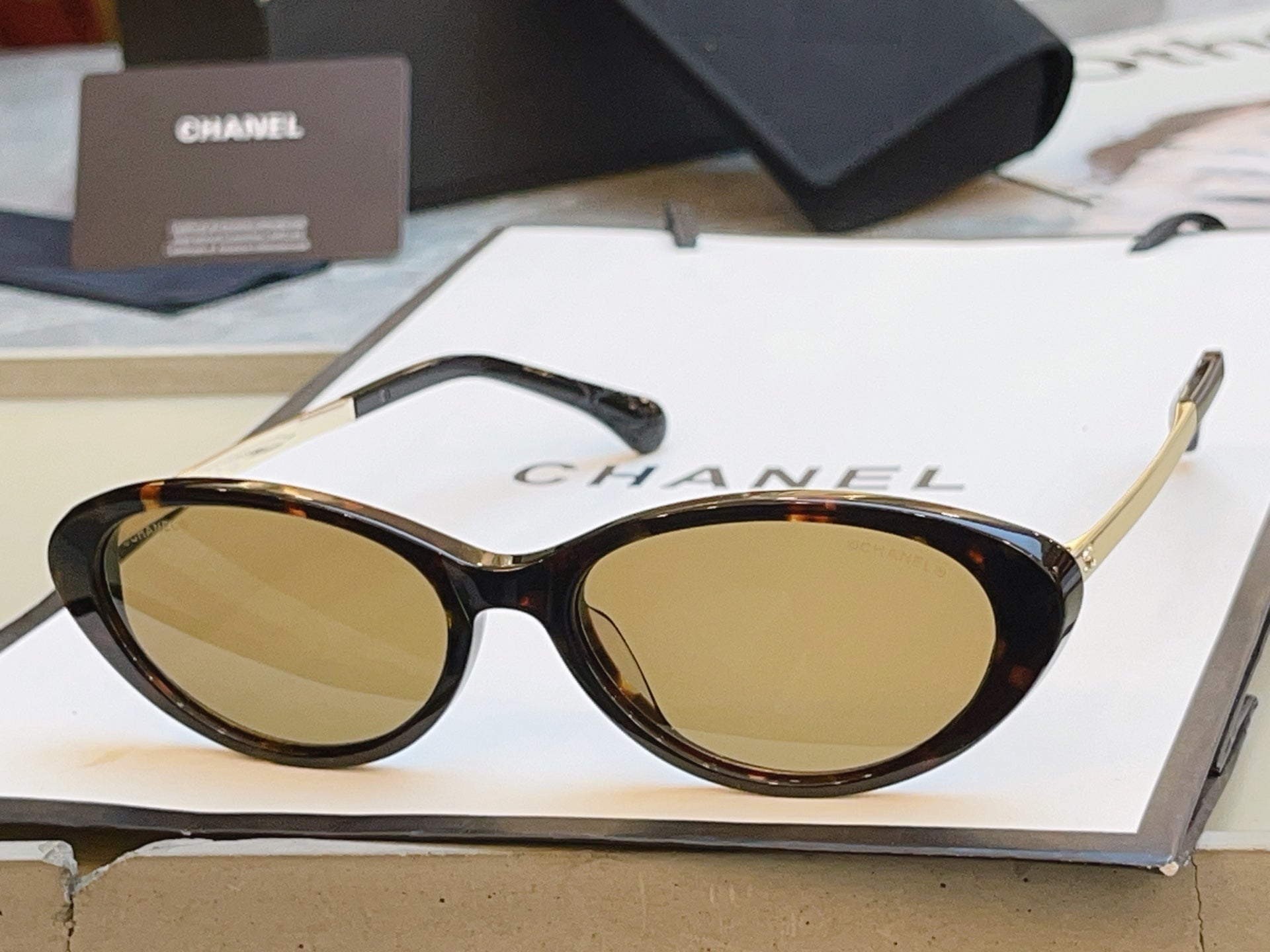 Chanel 3508 Fashion Gold Lens Sunglasses for Men & Women