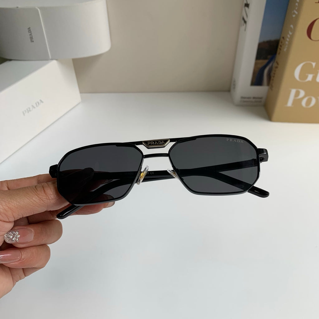 Prada Metal Fashion Silver Lens Sunglasses for Men & Women - 487106 - detail image 4