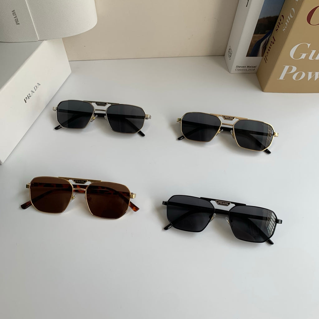Prada Metal Fashion Brown Lens Sunglasses for Men & Women - 382595 - detail image 9