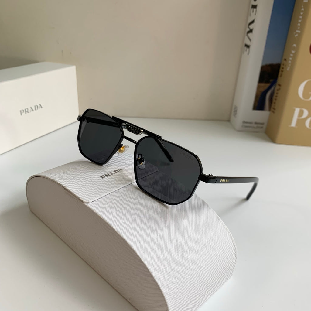 Prada Metal Fashion Silver Lens Sunglasses for Men & Women - 487106 - detail image 5