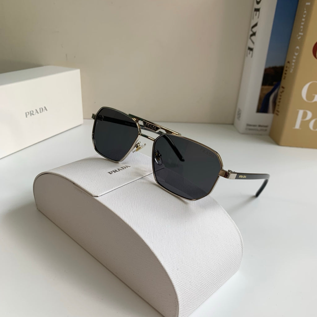 Prada Metal Fashion Silver Lens Sunglasses for Men & Women - 487108 - detail image 4