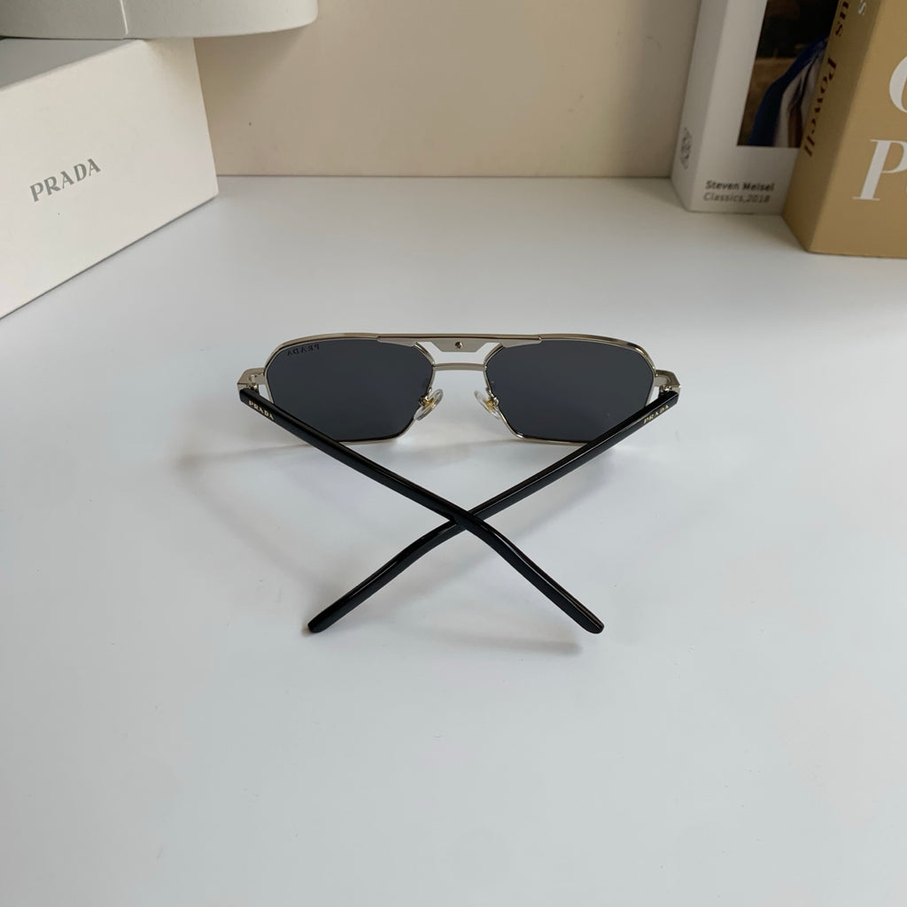 Prada Metal Fashion Silver Lens Sunglasses for Men & Women - 487108 - detail image 8