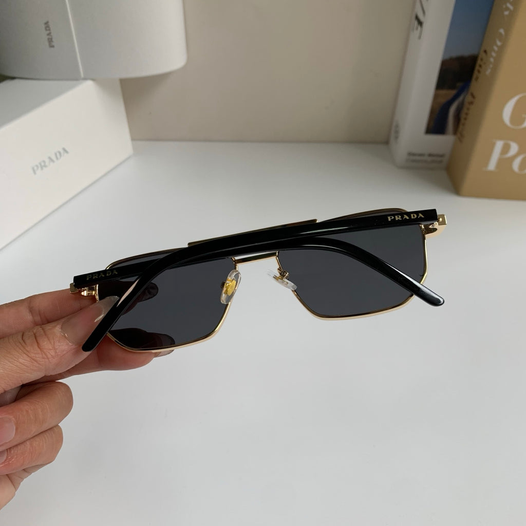 Prada Metal Fashion Silver Lens Sunglasses for Men & Women - 382597 - detail image 7