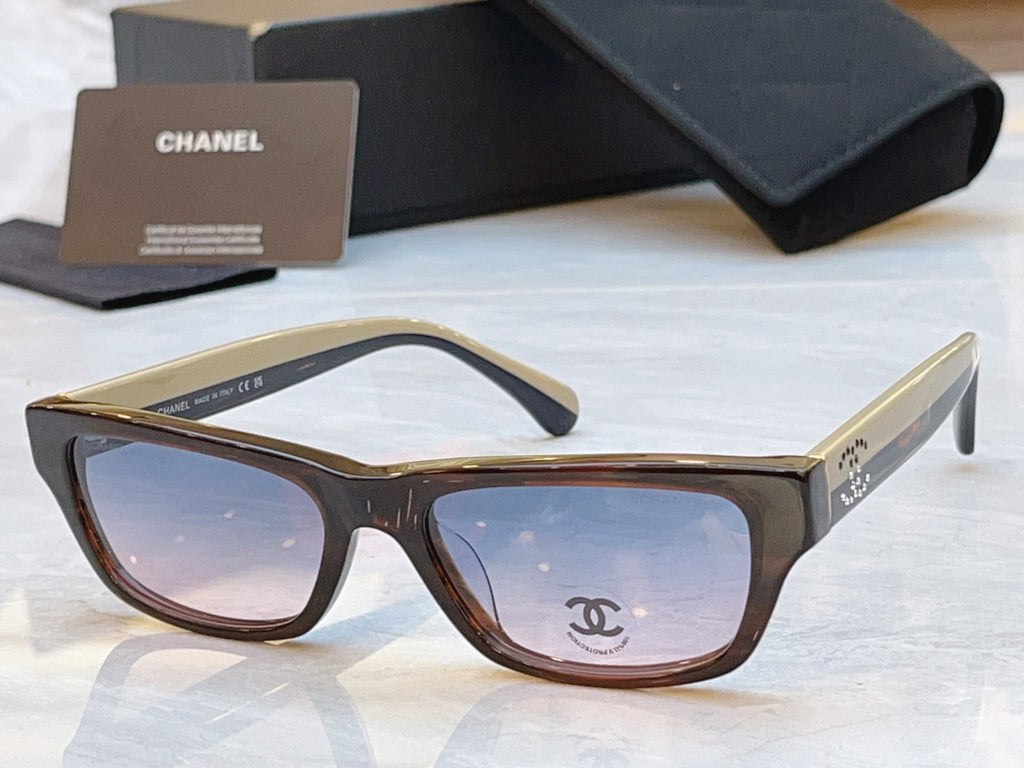 Chanel CH5561B Fashion Gold Lens Sunglasses for Men & Women - detail image 3