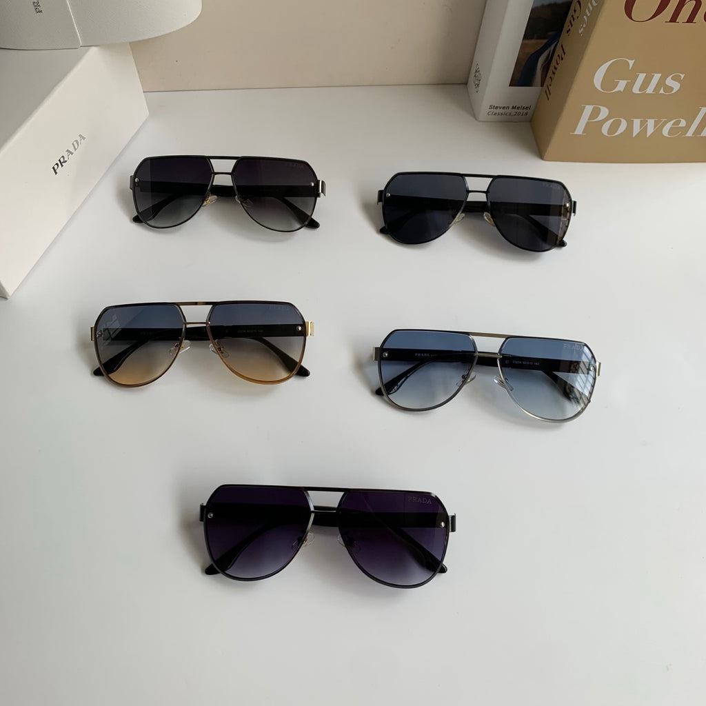 Prada Metal Aviator Silver Lens Sunglasses for Men & Women - 398881 - detail image 9