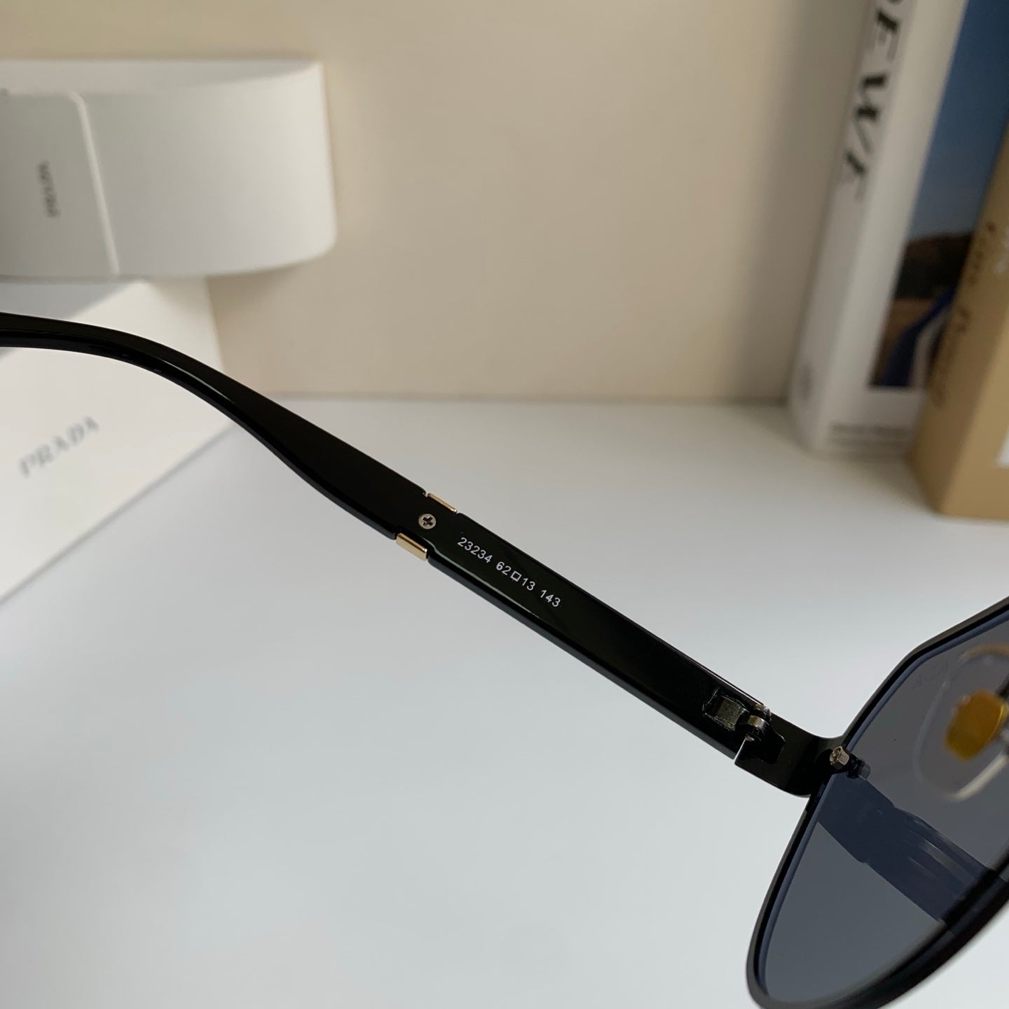 Prada Metal Aviator Silver Lens Sunglasses for Men & Women - 487130 - detail image 7