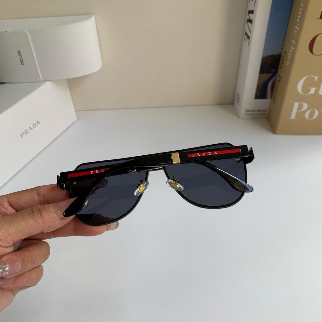 Prada Metal Aviator Silver Lens Sunglasses for Men & Women - 487130 - detail image 9