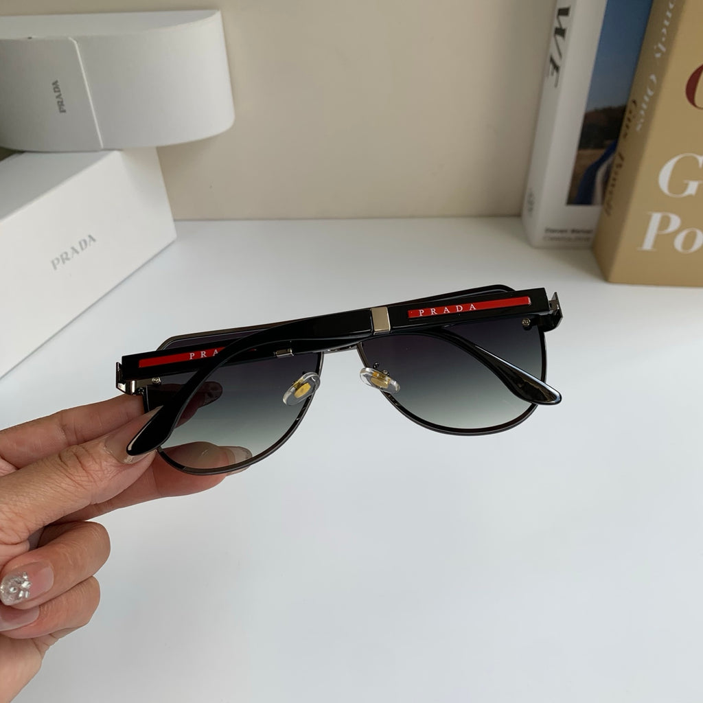Prada Metal Aviator Silver Lens Sunglasses for Men & Women - 487131 - detail image 7