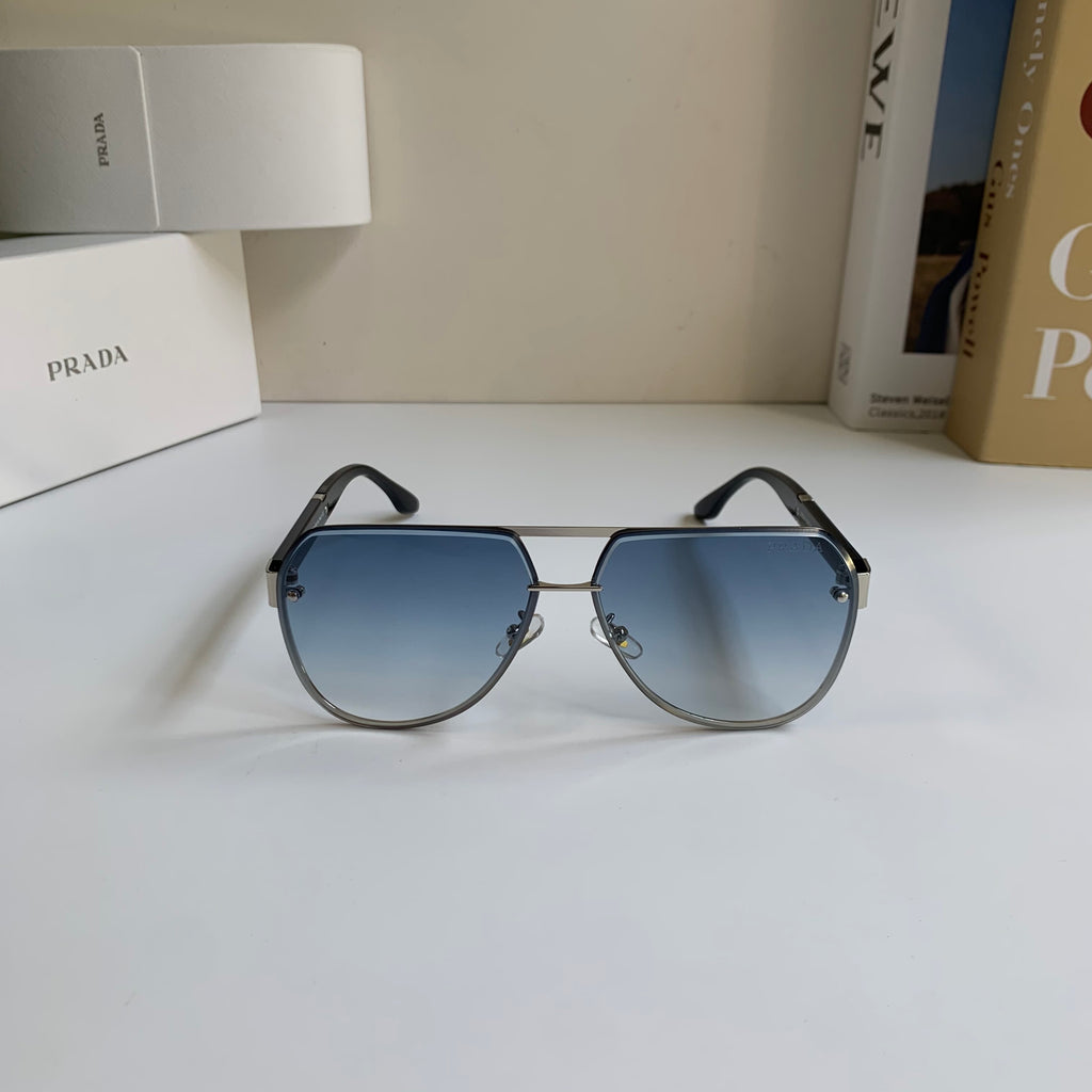 Prada Metal Aviator Silver Lens Sunglasses for Men & Women - 487132 - detail image 5