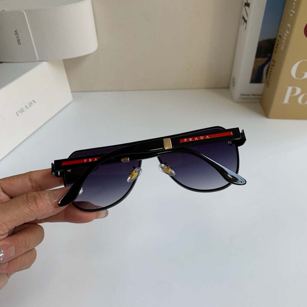 Prada Metal Aviator Silver Lens Sunglasses for Men & Women - 398882 - detail image 8
