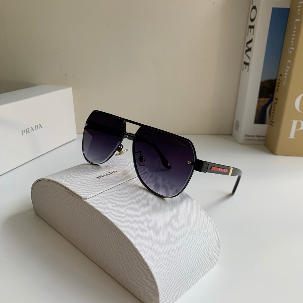 Prada Metal Aviator Silver Lens Sunglasses for Men & Women - 487133 - detail image 5