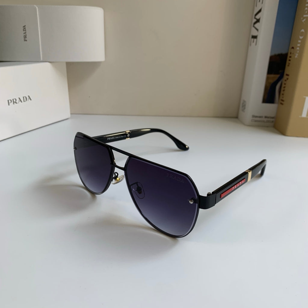 Prada Metal Aviator Silver Lens Sunglasses for Men & Women - 487133 - detail image 2