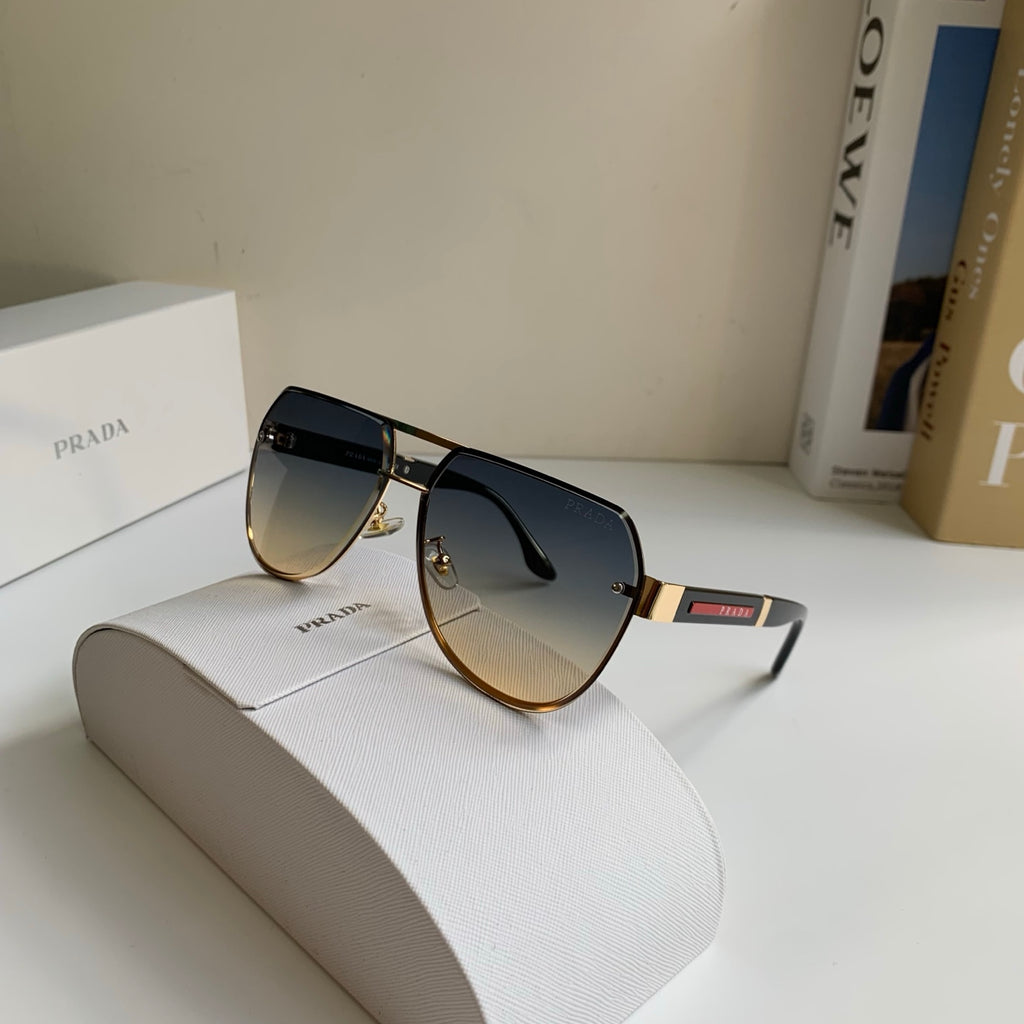 Prada Metal Aviator Silver Lens Sunglasses for Men & Women - 487134 - detail image 4
