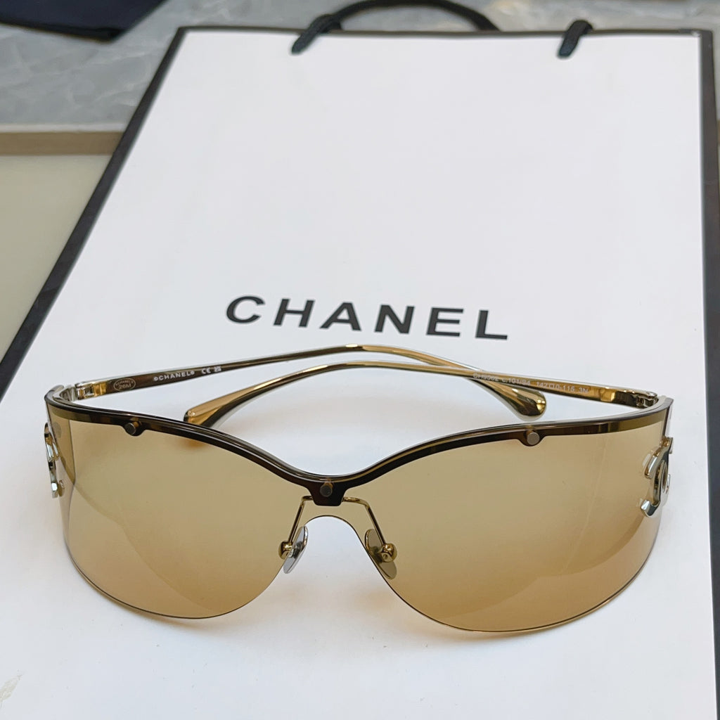 Chanel CH9582 Fashion Gold Lens Sunglasses for Men & Women - detail image 2