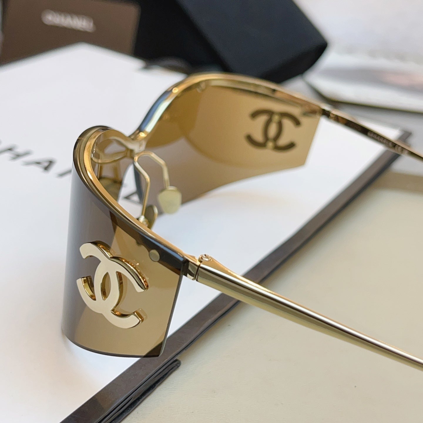Chanel CH9582 Fashion Orange Lens Sunglasses for Men & Women - detail image 7