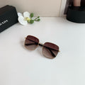 Prada Metal Square Red Lens Sunglasses for Men & Women