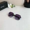 Prada Metal Square Black Lens Sunglasses for Men & Women - 398914