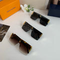 Louis Vuitton Square Red Lens Sunglasses for Men & Women