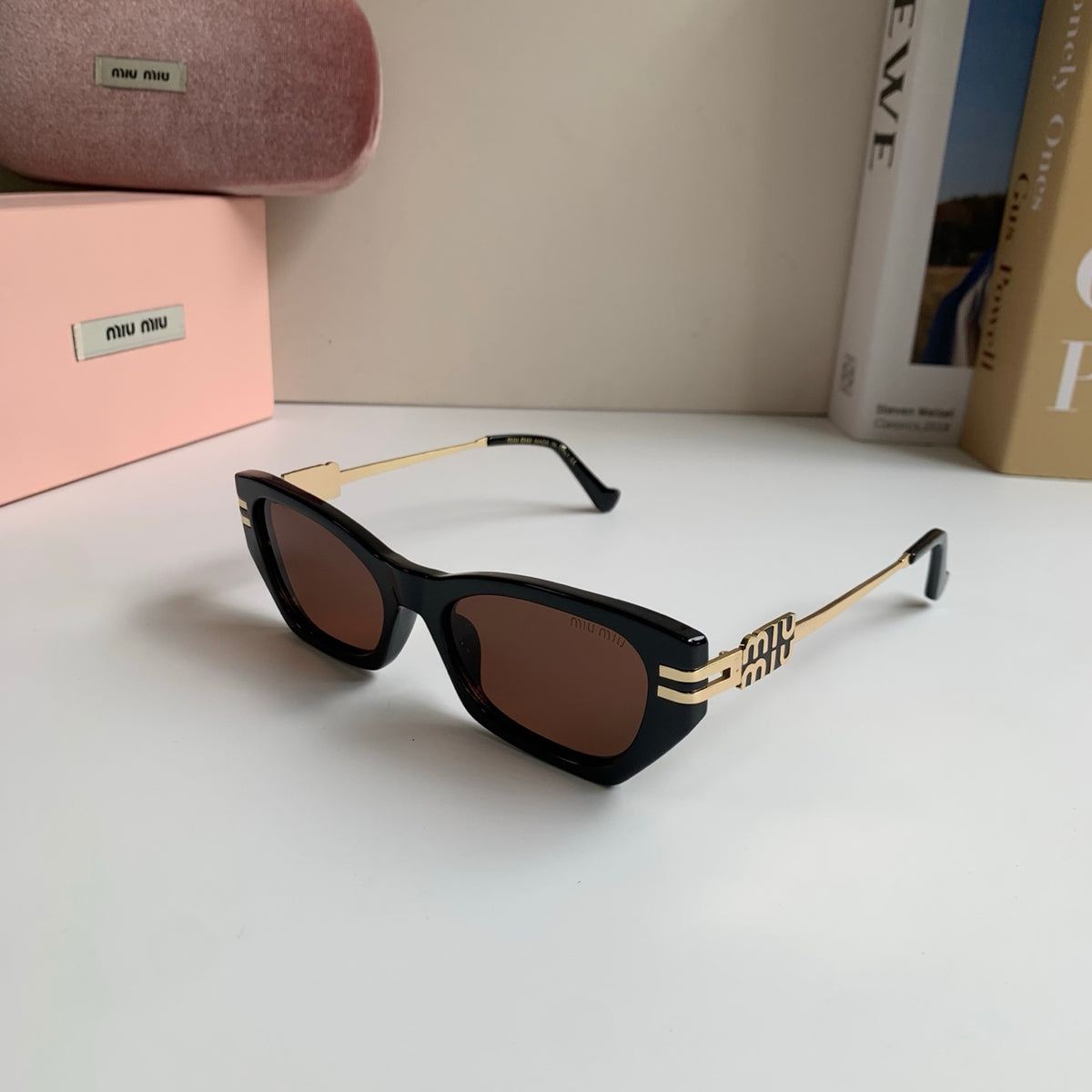 Miu Miu Cat-Eye Silver Lens Sunglasses for Men & Women - 487740 - detail image 2