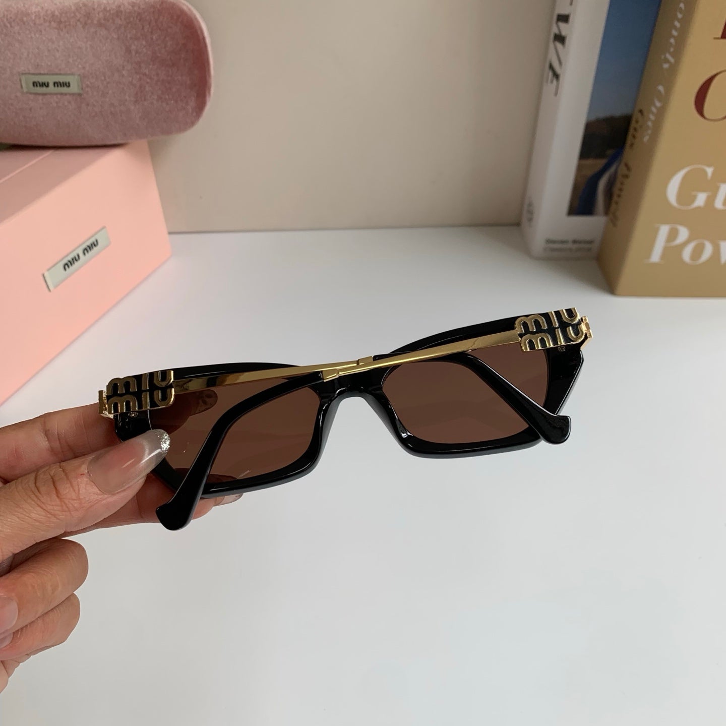 Miu Miu Cat-Eye Silver Lens Sunglasses for Men & Women - 399199 - detail image 9