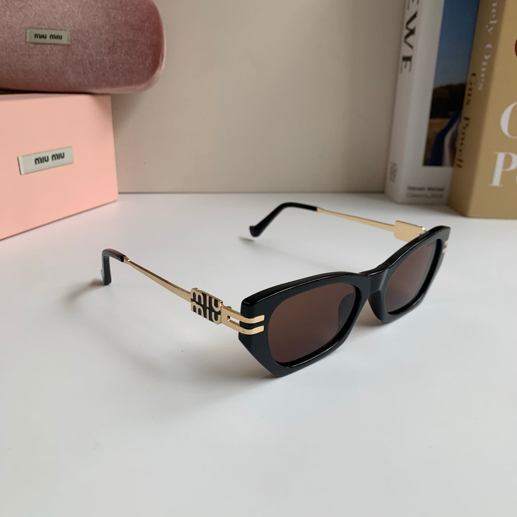 Miu Miu Cat-Eye Silver Lens Sunglasses for Men & Women - 487740