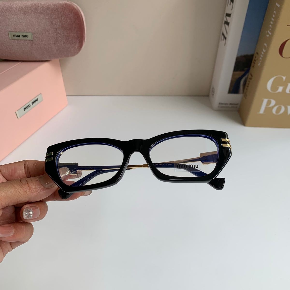 Miu Miu Cat-Eye Silver Lens Sunglasses for Men & Women - 399200 - detail image 4