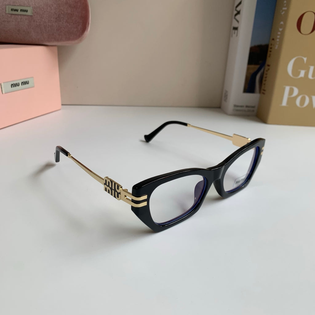 Miu Miu Cat-Eye Silver Lens Sunglasses for Men & Women - 487741