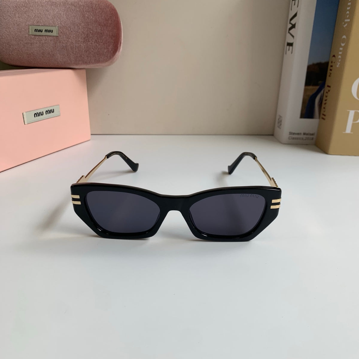 Miu Miu Cat-Eye Silver Lens Sunglasses for Men & Women - 399201 - detail image 5
