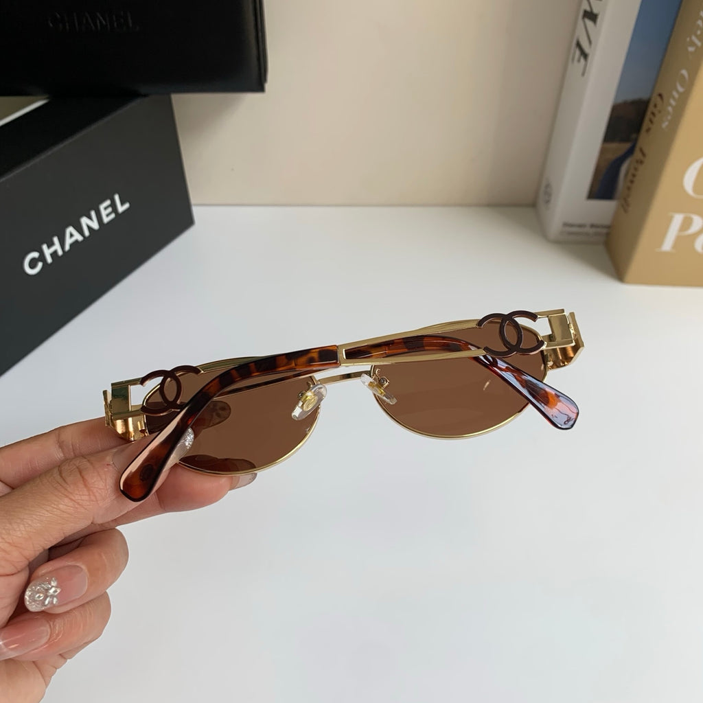 Chanel Metal Fashion Brown Lens Sunglasses for Men & Women - 398483 - detail image 9