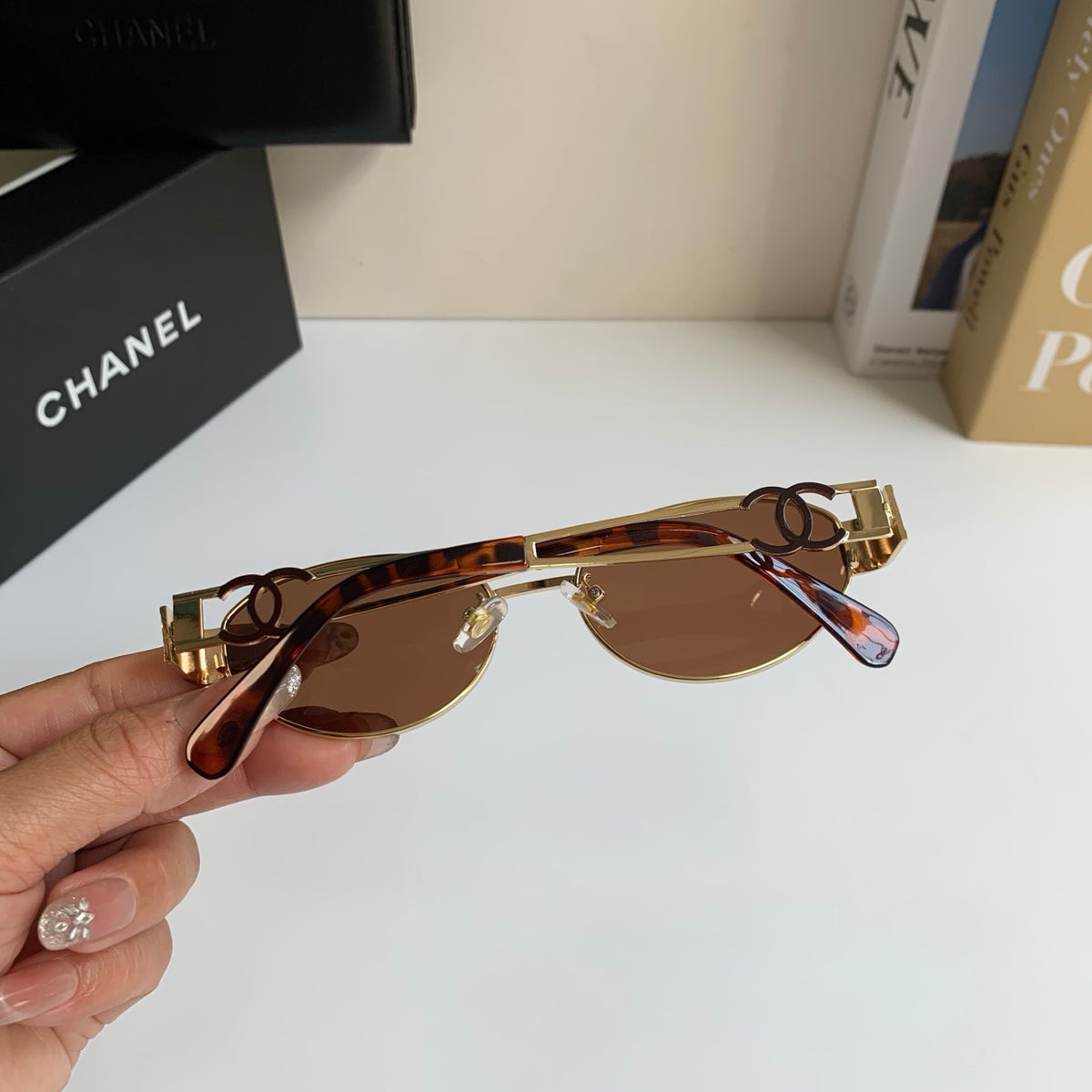 Chanel Metal Fashion Brown Lens Sunglasses for Men & Women - 398483 - detail image 9
