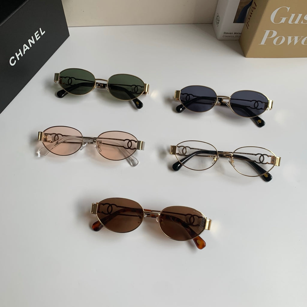 Chanel Metal Fashion Silver Lens Sunglasses for Men & Women - 398484 - detail image 9