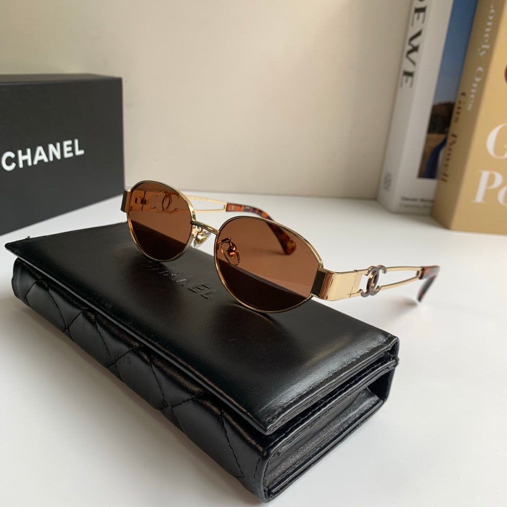 Chanel Metal Fashion Brown Lens Sunglasses for Men & Women - 398483 - detail image 4
